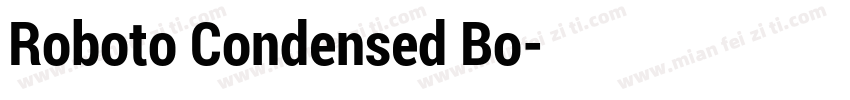 Roboto Condensed Bo字体转换